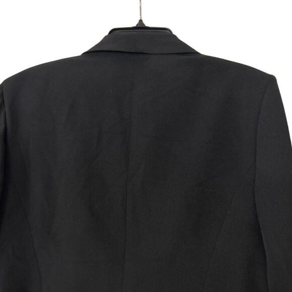 KASPER NWT Open Front Fly Away 3/4 Sleeve Black Suit Jacket Size 18 - Picture 7 of 14